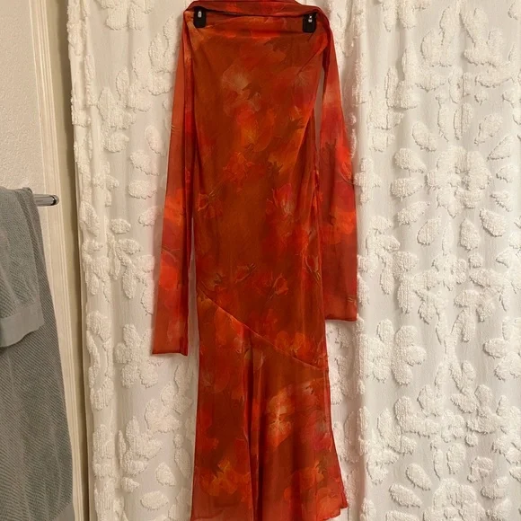 Peppermayo Exclusive - Under The Pagoda Maxi Dress - Amber - Picture 7 of 9